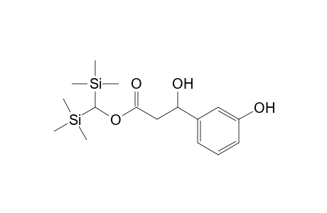 Bis(trimethylsilyl)-methyl-.beta.-(meta-hydroxyphenyl)hydracrylate