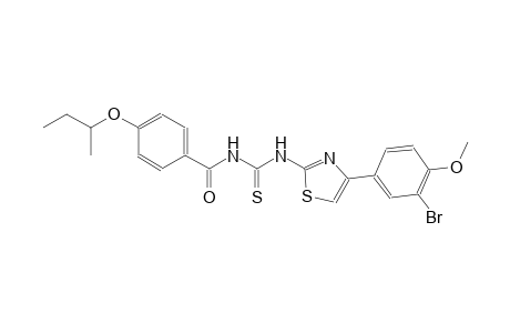 N-[4-(3-bromo-4-methoxyphenyl)-1,3-thiazol-2-yl]-N'-(4-sec-butoxybenzoyl)thiourea