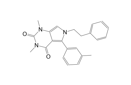 1,3-dimethyl-5-(3-methylphenyl)-6-(2-phenylethyl)-1H-pyrrolo[3,4-d]pyrimidine-2,4(3H,6H)-dione