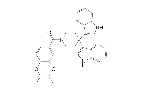 1H-indole, 3-[1-(3,4-diethoxybenzoyl)-4-(1H-indol-3-yl)-4-piperidinyl]-
