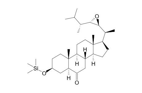 (22S,23S,24R)-3.beta.-Hydroxy-24-methyl-22,23-epoxy-5.alpha.-cholestan-6-one trimethylsilyl ether dev.