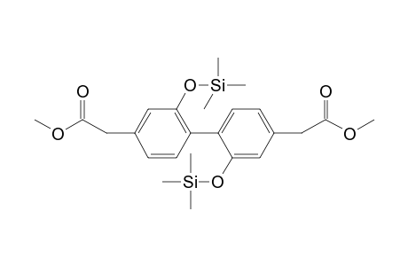 Biphenyl-2,2'-hydroxy-5,-5'-bis(acetic acid methyl ester) 2TMS