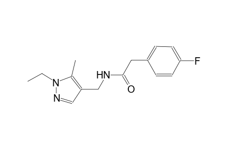N-[(1-ethyl-5-methyl-1H-pyrazol-4-yl)methyl]-2-(4-fluorophenyl)acetamide