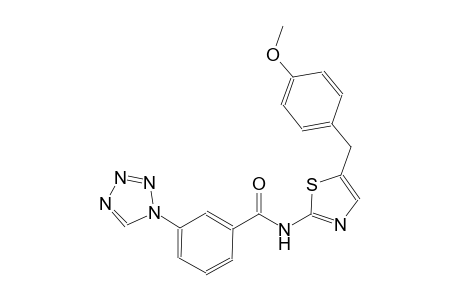 benzamide, N-[5-[(4-methoxyphenyl)methyl]-2-thiazolyl]-3-(1H-tetrazol-1-yl)-