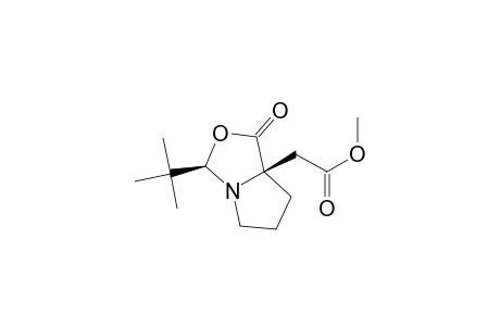 2-[(3R,7aR)-3-tert-butyl-1-keto-3,5,6,7-tetrahydropyrrolo[1,2-c]oxazol-7a-yl]acetic acid methyl ester