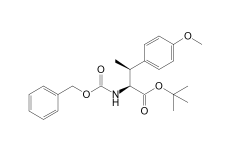 tert-Butyl (2S,3S)-2-(benzyloxycarbonyl)amino-3-(p-methoxyphenyl)butanoate
