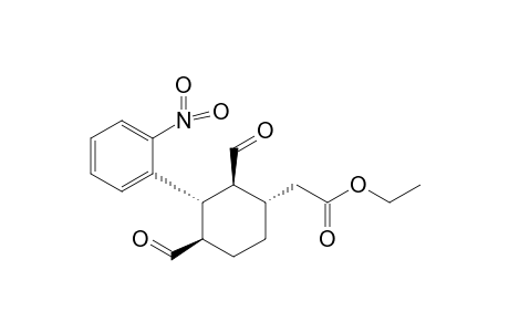 Ethyl[(1S,2S,3S,4R)-2,4-Diformyl-3-(2-nitrophenyl)cyclohexyl]acetate