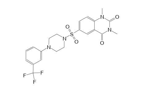 1,3-dimethyl-6-({4-[3-(trifluoromethyl)phenyl]-1-piperazinyl}sulfonyl)-2,4(1H,3H)-quinazolinedione