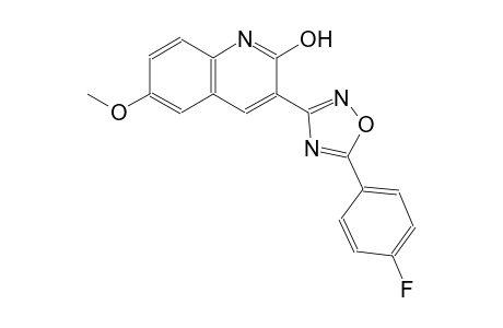 3-[5-(4-fluorophenyl)-1,2,4-oxadiazol-3-yl]-6-methoxy-2-quinolinol