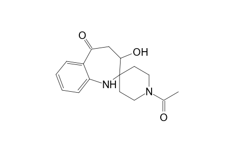 1'-acetyl-3-hydroxy-5-spiro[3,4-dihydro-1H-1-benzazepine-2,4'-piperidine]one