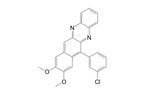 6-(3-CHLOROPHENYL)-8,9-DIMETHOXY-BENZO-[B]-PHENAZINE