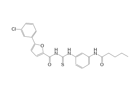 N-{3-[({[5-(3-chlorophenyl)-2-furoyl]amino}carbothioyl)amino]phenyl}pentanamide