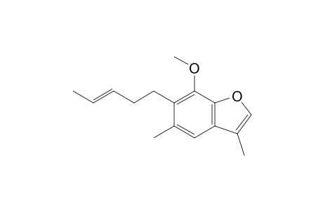 1-METHOXY-2-(3'-PENTENYL)-3,7-DIMETHYLBENZOFURAN