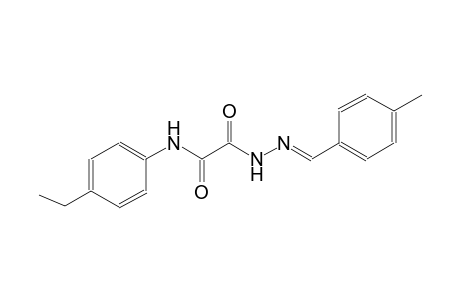 acetic acid, [(4-ethylphenyl)amino]oxo-, 2-[(E)-(4-methylphenyl)methylidene]hydrazide