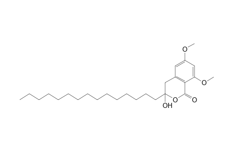 6,8-Dimethoxy-3-hydroxy-3-pentadecyl-3,4-dihydroisocoumarin