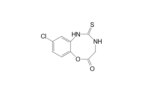 5H-6,1,3-Benzoxadiazocin-5-one, 9-chloro-1,2,3,4-tetrahydro-2-thioxo-