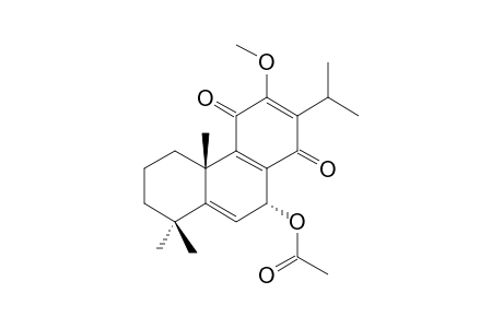 12-METHYL-5-DEHYDROACETYLHORMINONE;7-ACETYL-12-METHOXY-11,14-DIOXOABIETA-5,8,12-TRIENE