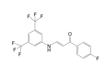 (2E)-3-[3,5-Bis(trifluoromethyl)anilino]-1-(4-fluorophenyl)-2-propen-1-one