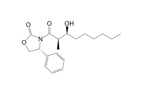 (2R)-4-Phenyl-3-((2R,3S)-3-hydroxy-2-methylnonaoyl)oxazolidin-2-one