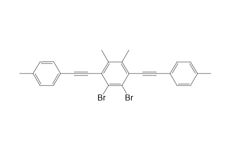 1,2-Dibromo-4,5-dimethyl-3,6-bis(4-tolylethynyl)benzene