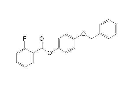 2-Fluorobenzoic acid, 4-benzyloxyphenyl ester
