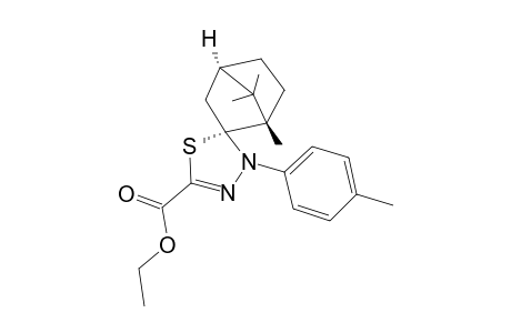 ETHYL-(5R,1'R,4'R)-4,5-DIHYDRO-4-(PARA-METHYLPHENYL)-SPIRO-[1,3,4-THIADIAZOLE-5,2'-CAMPHANE]-2-CARBOXYLATE