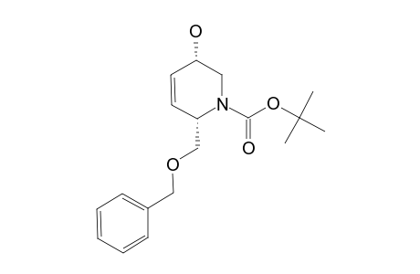TERT.-BUTYL-(2S,5S)-2-(BENZYLOXYMETHYL)-5,6-DIHYDRO-5-HYDROXYPIPERIDINE-1(2H)-CARBOXYLATE