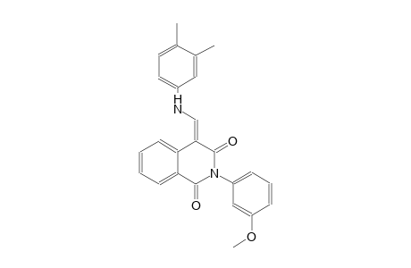 1,3(2H,4H)-isoquinolinedione, 4-[[(3,4-dimethylphenyl)amino]methylene]-2-(3-methoxyphenyl)-, (4E)-