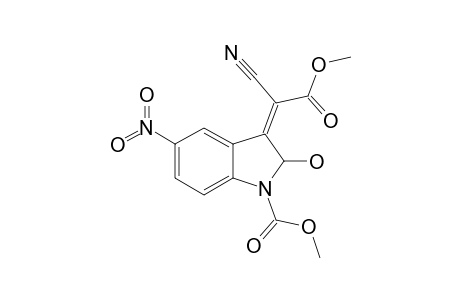 METHYL-Z-1-CARBOMETHOXY-2-HYDROXY-5-NITRO-3-INDOLINYLIDENECYANOACETATE