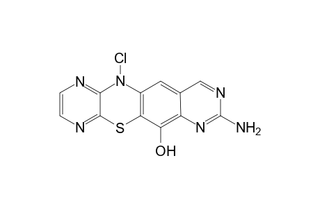 1H-Pyrimido[4',5':5,6][1,4]thiazino[2,3-b]quinoxalin-4(12H)-one, 2-amino-9-chloro-