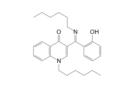 (Z)-1-hexyl-3-((hexylimino)(2-hydroxyphenyl)methyl)quinolin-4(1H)-one
