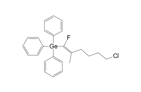 (E)-6-CHLORO-1-FLUORO-2-METHYL-1-(TRIPHENYLGERMYL)-1-HEXENE