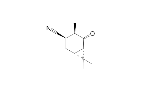 (-)-(1S,3R,4R,6S)-4,7,7-Trimethyl-5-oxobicyclo[4.1.0]heptane-3-carbonitrile
