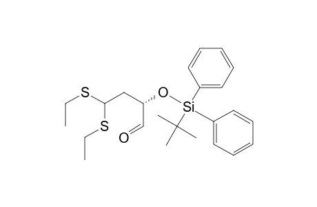 Butanal, 2-[[(1,1-dimethylethyl)diphenylsilyl]oxy]-4,4-bis(ethylthio)-, (S)-