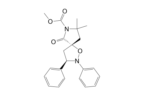 2,3-DIPHENYL-6-OXO-7-METHOXYCARBONYL-8,8-DIMETHYL-1-OXA-2,7-DIAZASPIRO-[4.4]-NONANE