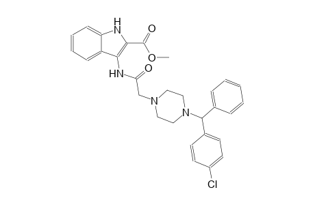 methyl 3-[({4-[(4-chlorophenyl)(phenyl)methyl]-1-piperazinyl}acetyl)amino]-1H-indole-2-carboxylate