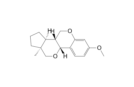 4H-Cyclopenta[4,5]pyrano[3,2-c][1]benzopyran, 1,2,3,3a,3b,9b,11,11a-octahydro-7-methoxy-11a-methyl-, (3a.alpha.,3b.beta.,9b.beta.,11a.alpha.)-(.+-.)-