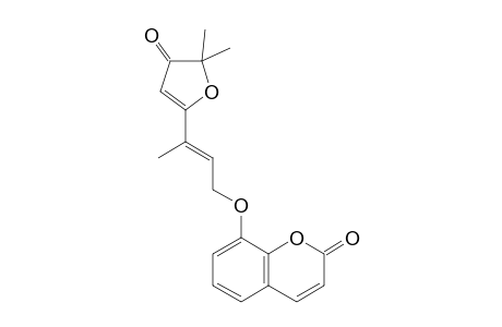 8-[3'-(4",5"-Dihydro-5",5"-dimethyl-4"-oxo-2"-furanyl)-2'-butenyloxy]coumarin