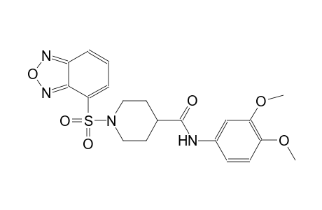 1-(2,1,3-benzoxadiazol-4-ylsulfonyl)-N-(3,4-dimethoxyphenyl)-4-piperidinecarboxamide