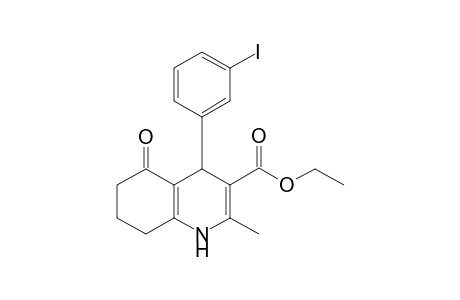Ethyl 4-(3-iodophenyl)-2-methyl-5-oxo-1,4,5,6,7,8-hexahydro-3-quinolinecarboxylate