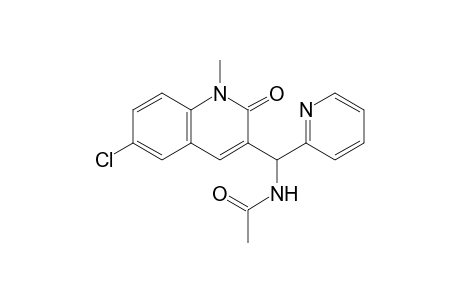 3-[1-Acetylamino-1-(pyridin-2-yl)methyl]-6-chloro-1-methylquinolin-2(1H)-one