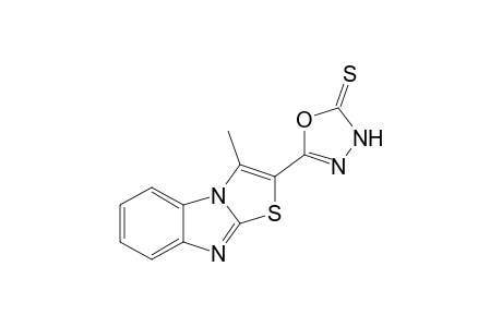 5-(3-Methylthiazolo[3,2-a]benzimidazol-2-yl)-1,3,4-oxadiazole-2-thione