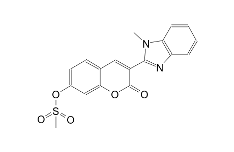 3-(1-methyl-1H-benzimidazol-2-yl)-2-oxo-2H-chromen-7-yl methanesulfonate