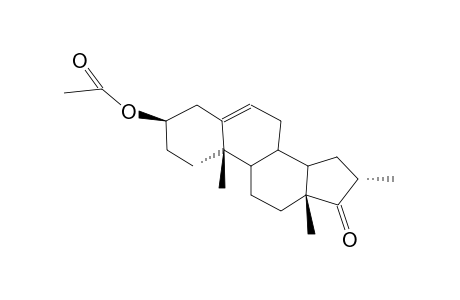 3B-ACETOXY-16A-METHYL-17-OXO-5,6-DEHYDROSTEROIDE