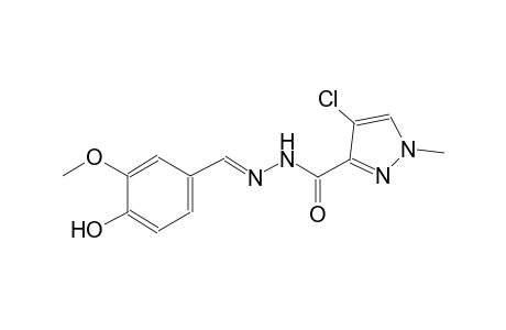 4-chloro-N'-[(E)-(4-hydroxy-3-methoxyphenyl)methylidene]-1-methyl-1H-pyrazole-3-carbohydrazide