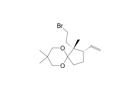 6,10-Dioxaspiro[4.5]decane, 1-(2-bromoethyl)-2-ethenyl-1,8,8-trimethyl-, trans-