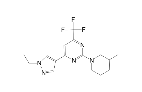 pyrimidine, 4-(1-ethyl-1H-pyrazol-4-yl)-2-(3-methyl-1-piperidinyl)-6-(trifluoromethyl)-
