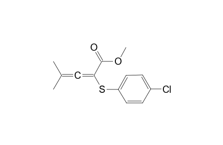 2-[(4-chlorophenyl)thio]-4-methyl-penta-2,3-dienoic acid methyl ester