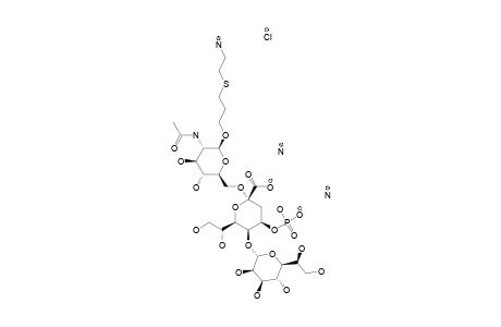 AMMONIUM-[2-ACETAMIDO-1-O-3-(2-AMINOETHYLTHIO)-PROPYL-2,6-DIDEOXY-BETA-D-GLUCOPYRANOS-6-YL-O-(L-GLYCERO-ALPHA-D-MANNO-HEPTOPYRANOSYL)-(1''->5'')-3'-