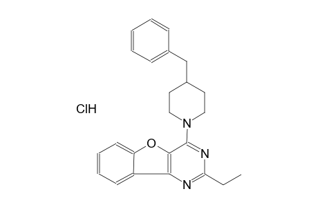 4-(4-benzyl-1-piperidinyl)-2-ethyl[1]benzofuro[3,2-d]pyrimidine hydrochloride